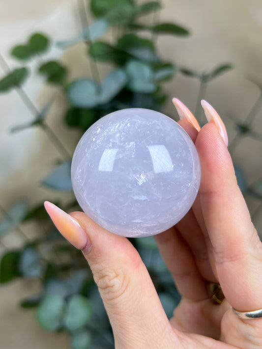 Periwinkle Rose Quartz Sphere (22AJ)