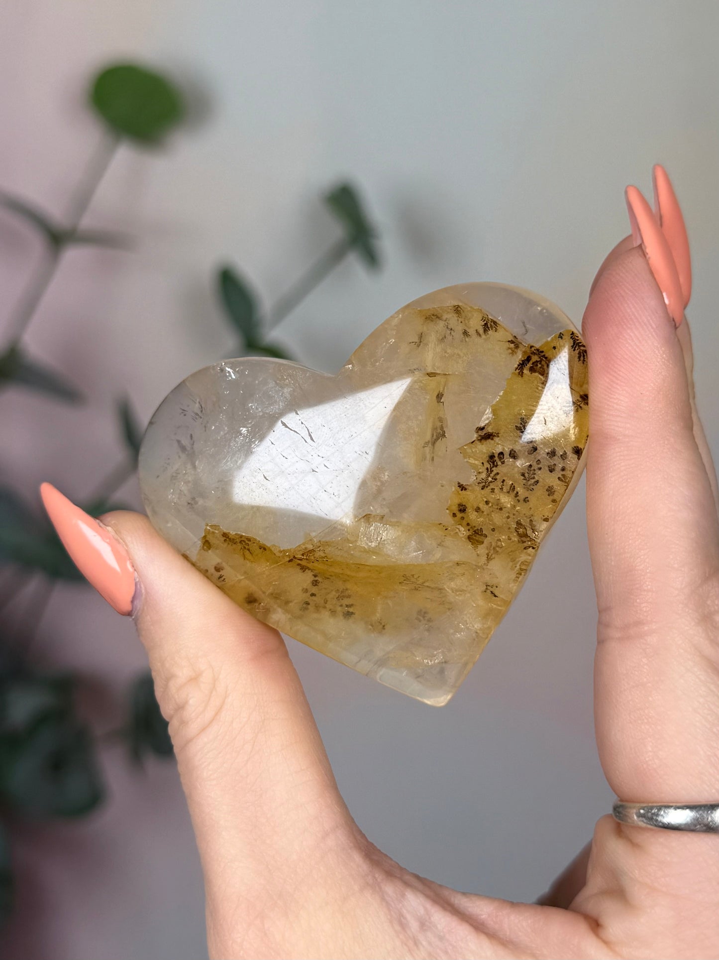 Dendritic Quartz Heart (30AM)