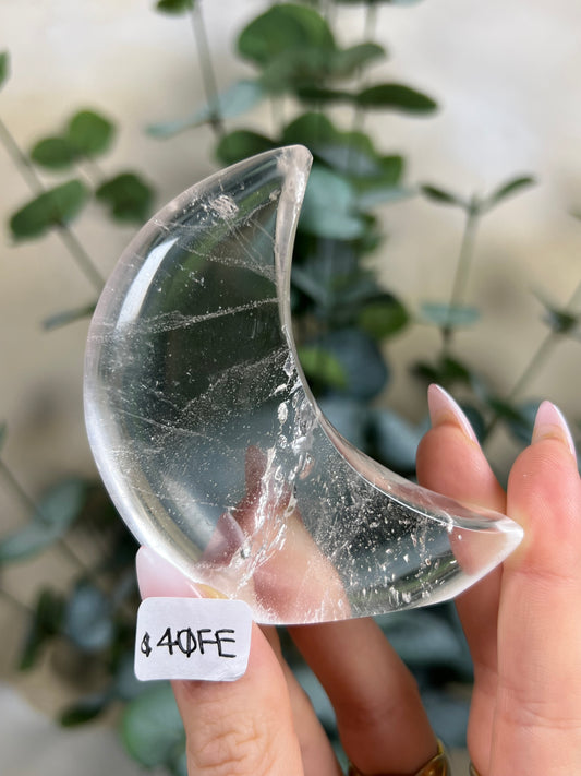 Clear Quartz Standing Moons (40FE, 40FG)