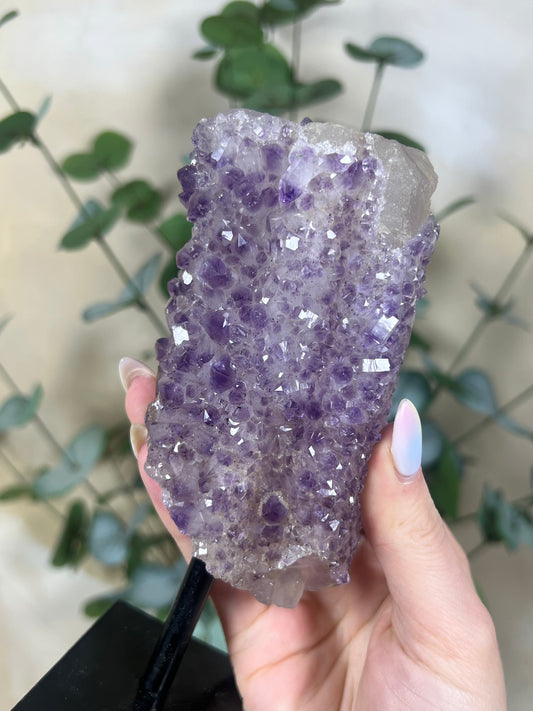 Amethyst Calcite Stalactite on Stand (126AA)