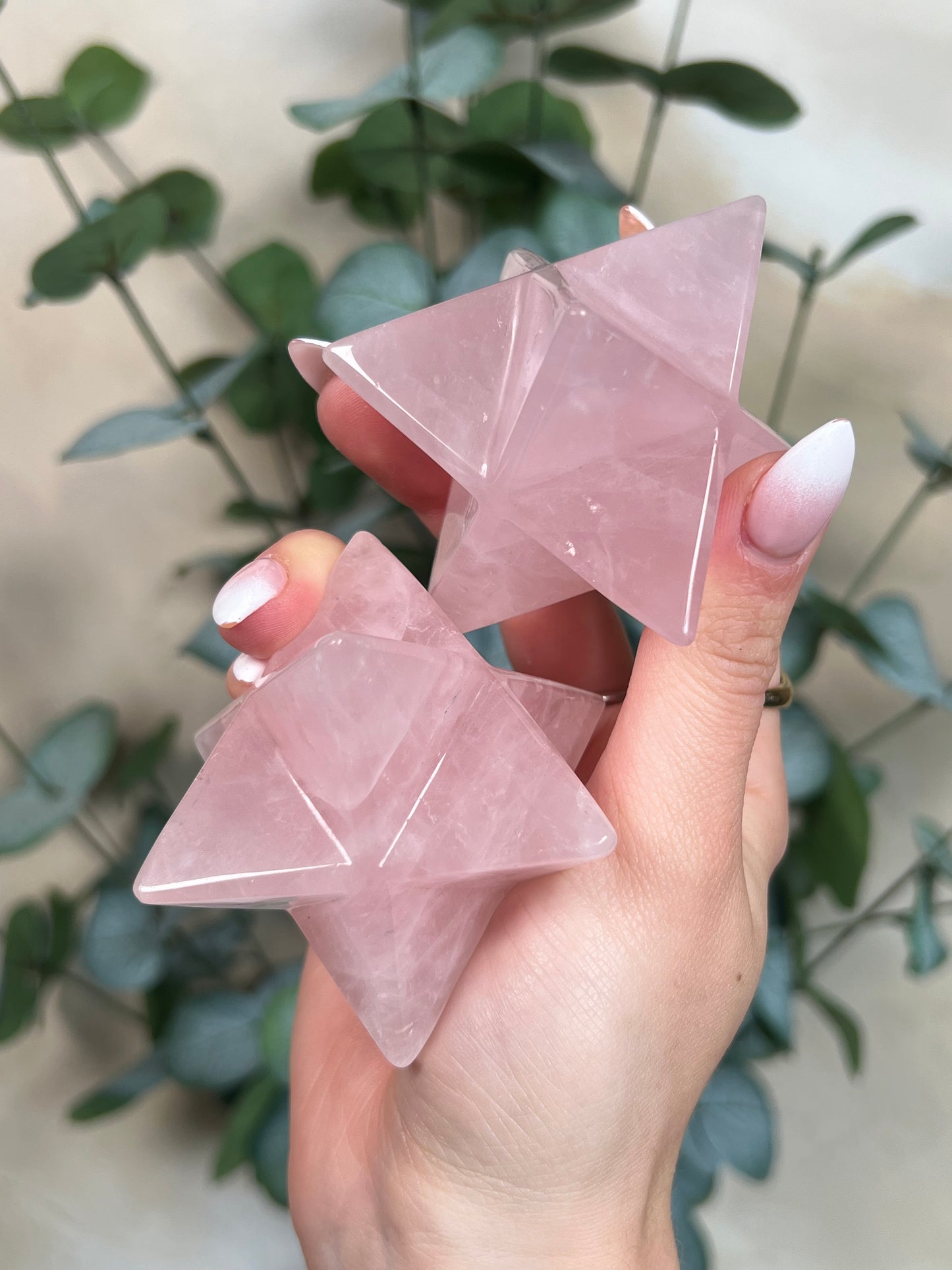 Rose Quartz Merkaba