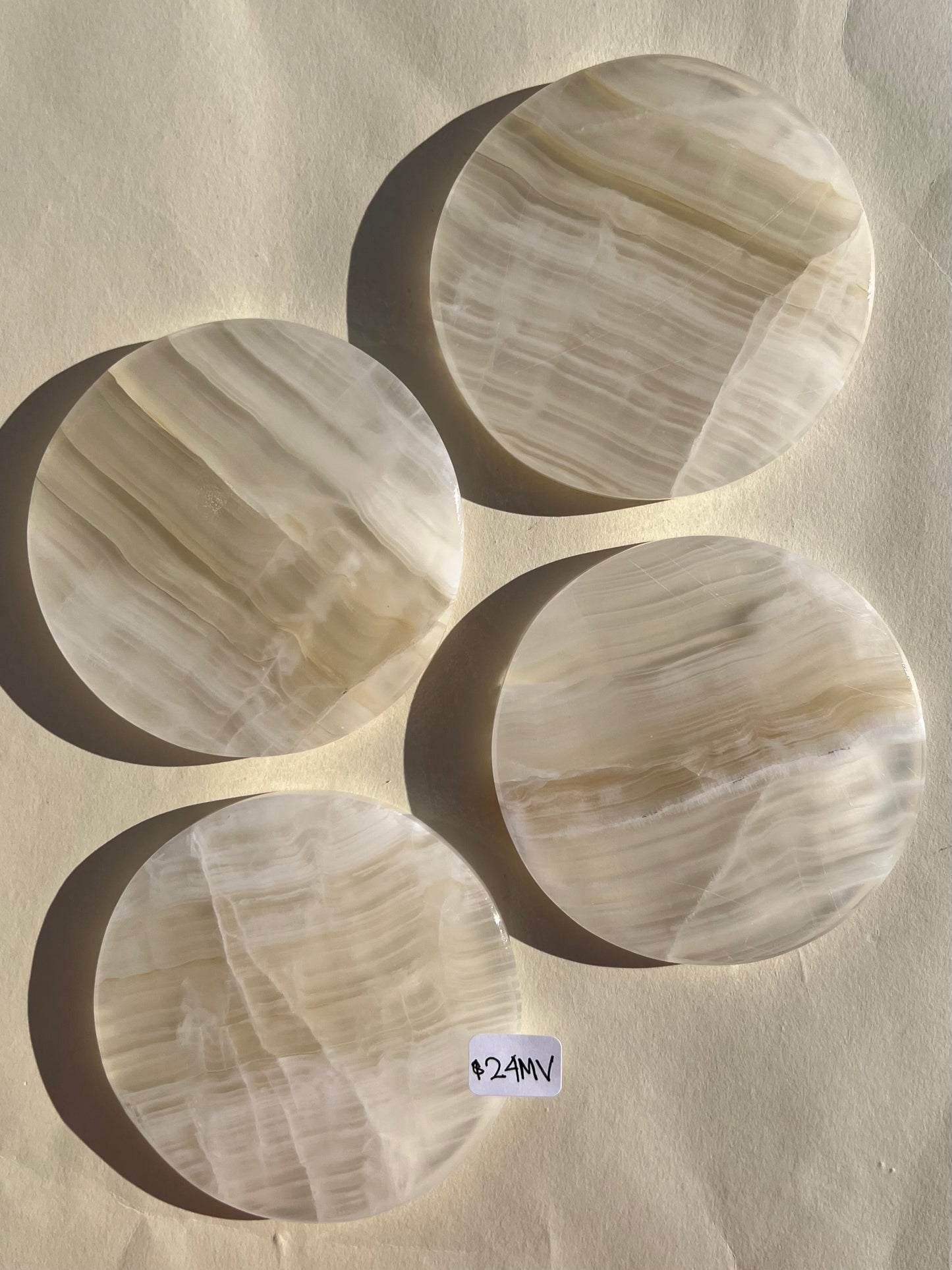 Calcite Coaster Sets (6 options)