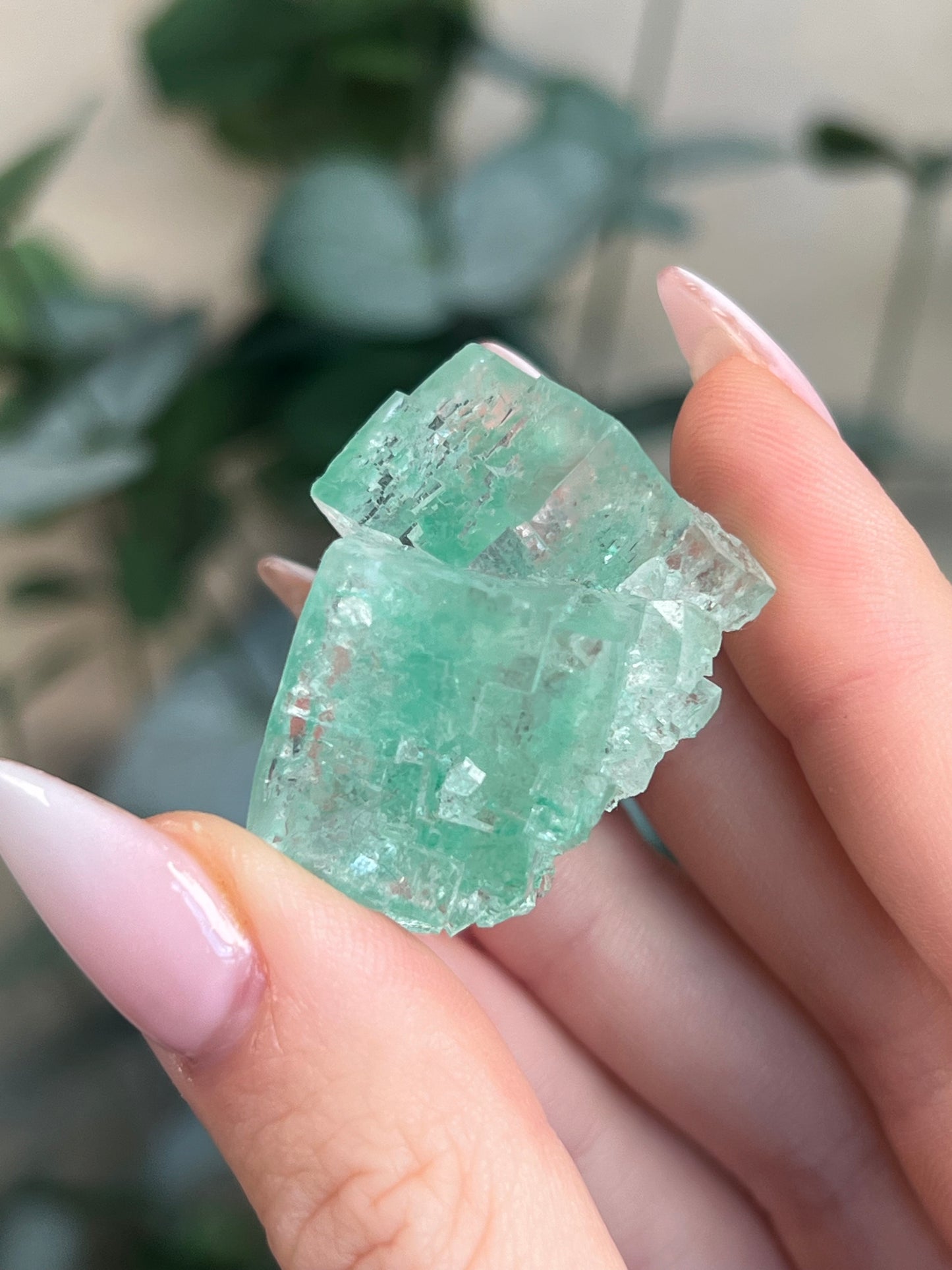 Green Halite with Display Block (90KE)