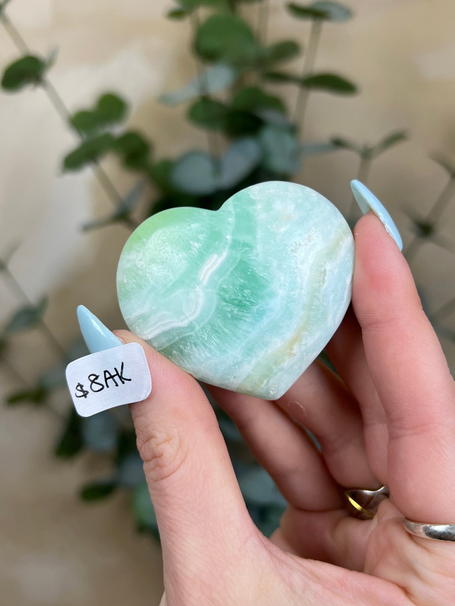 Caribbean Calcite Hearts (8AI-9AP)