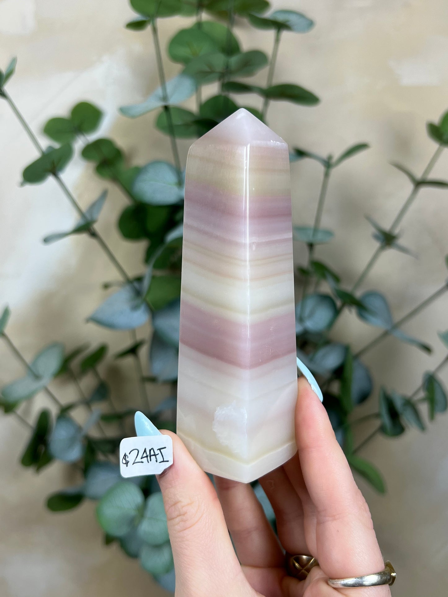 Pink Banded Calcite Towers (23AJ, 24I)
