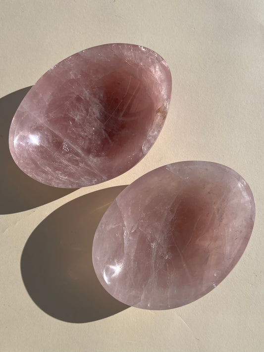 Rose Quartz Bowls (44LB, 48KP)