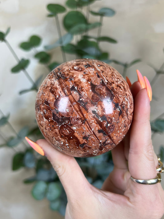 Fire Calcite Sphere (30AH)
