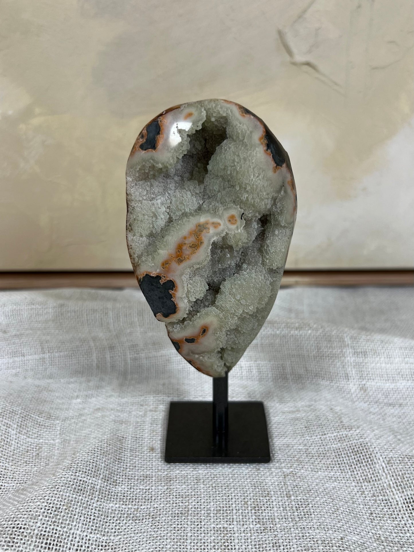 Mint Peach Amethyst on Stand (45AA)