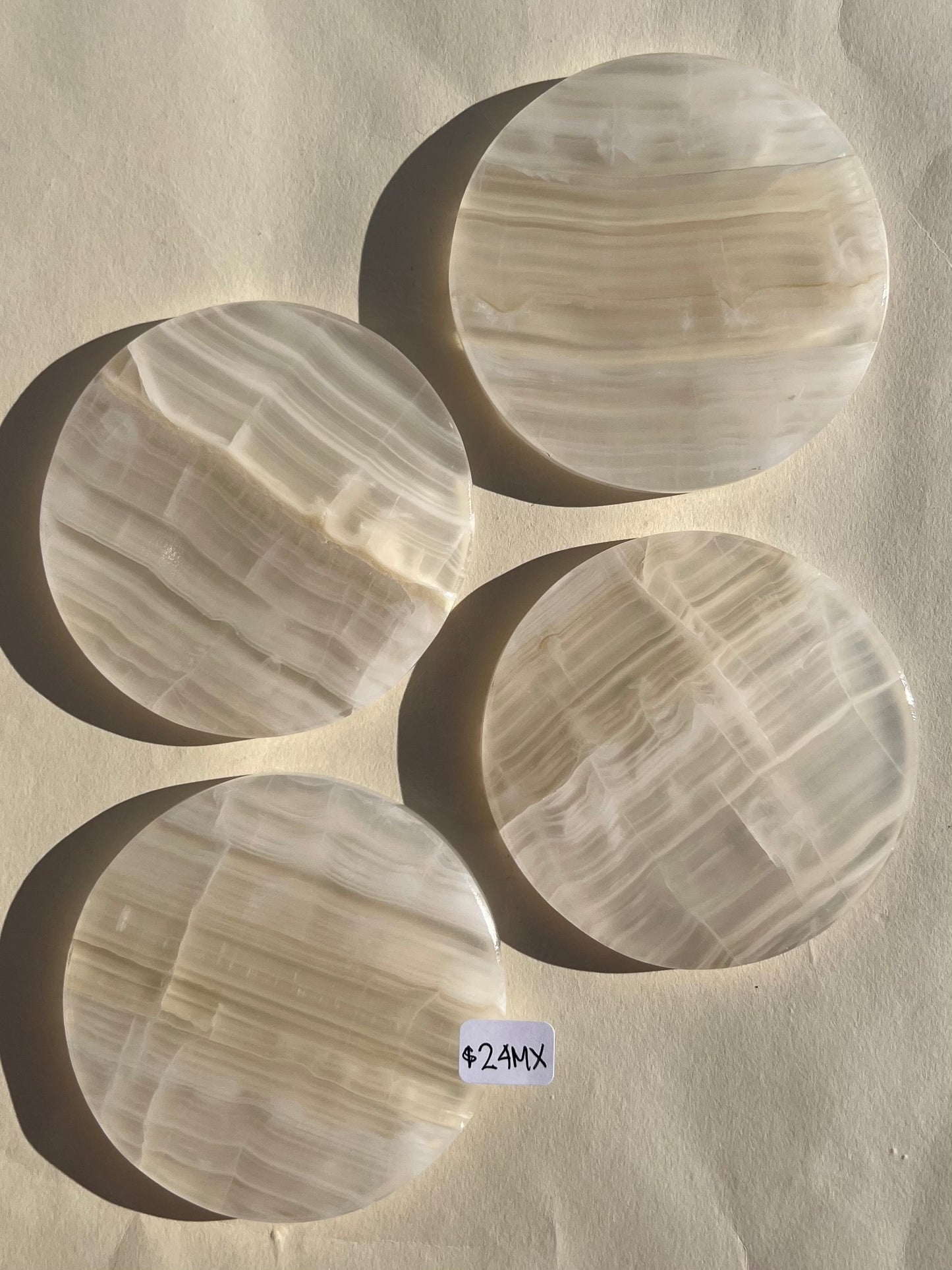 Calcite Coaster Sets (6 options)