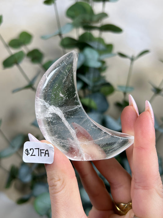Clear Quartz Standing Moons (27FA, 33EV, 34FM)