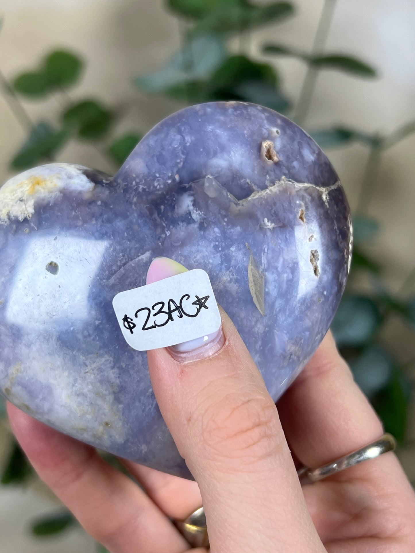 Violet Agate Hearts (23AC, 24AA)