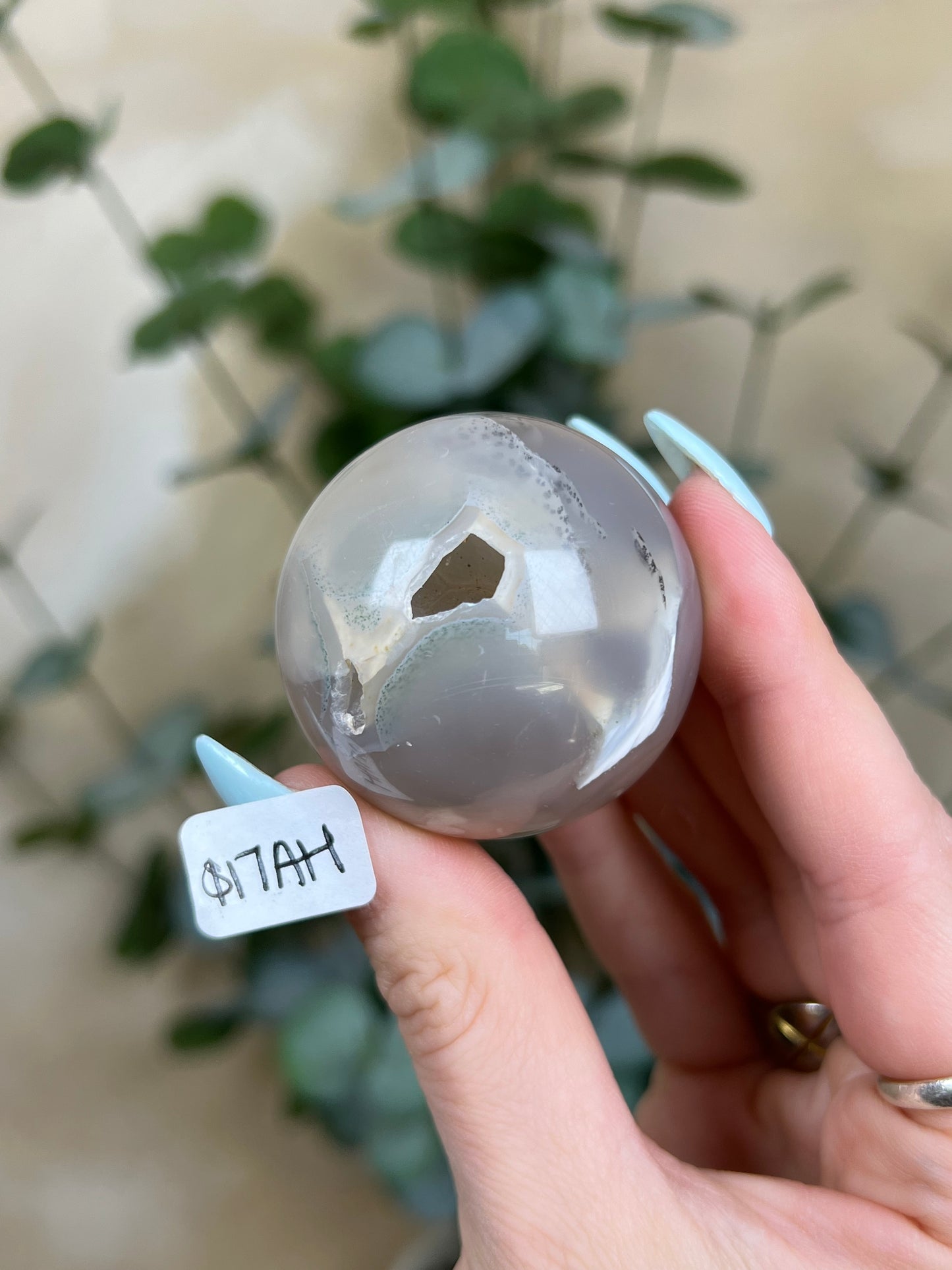 Flower Agate Spheres (17AH-25AI)
