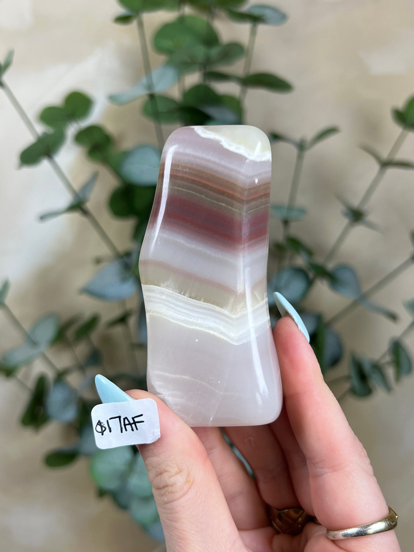 Pink Banded Calcite Freeforms (3 options)
