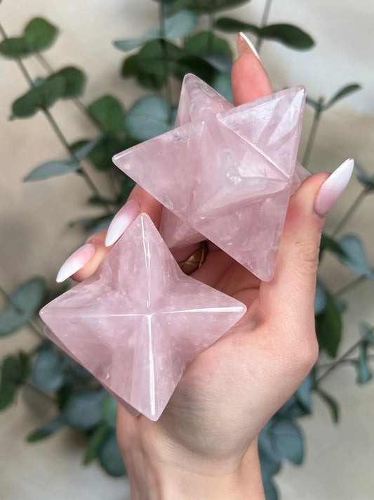 Rose Quartz Merkaba