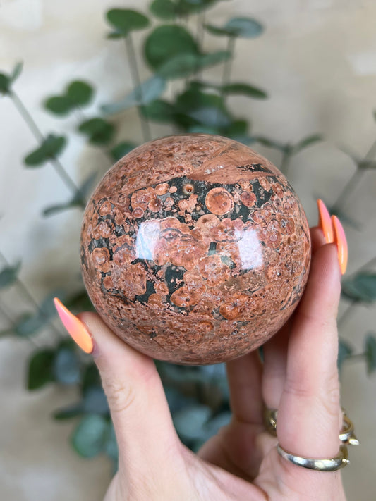 Fire Calcite Sphere (30AG)