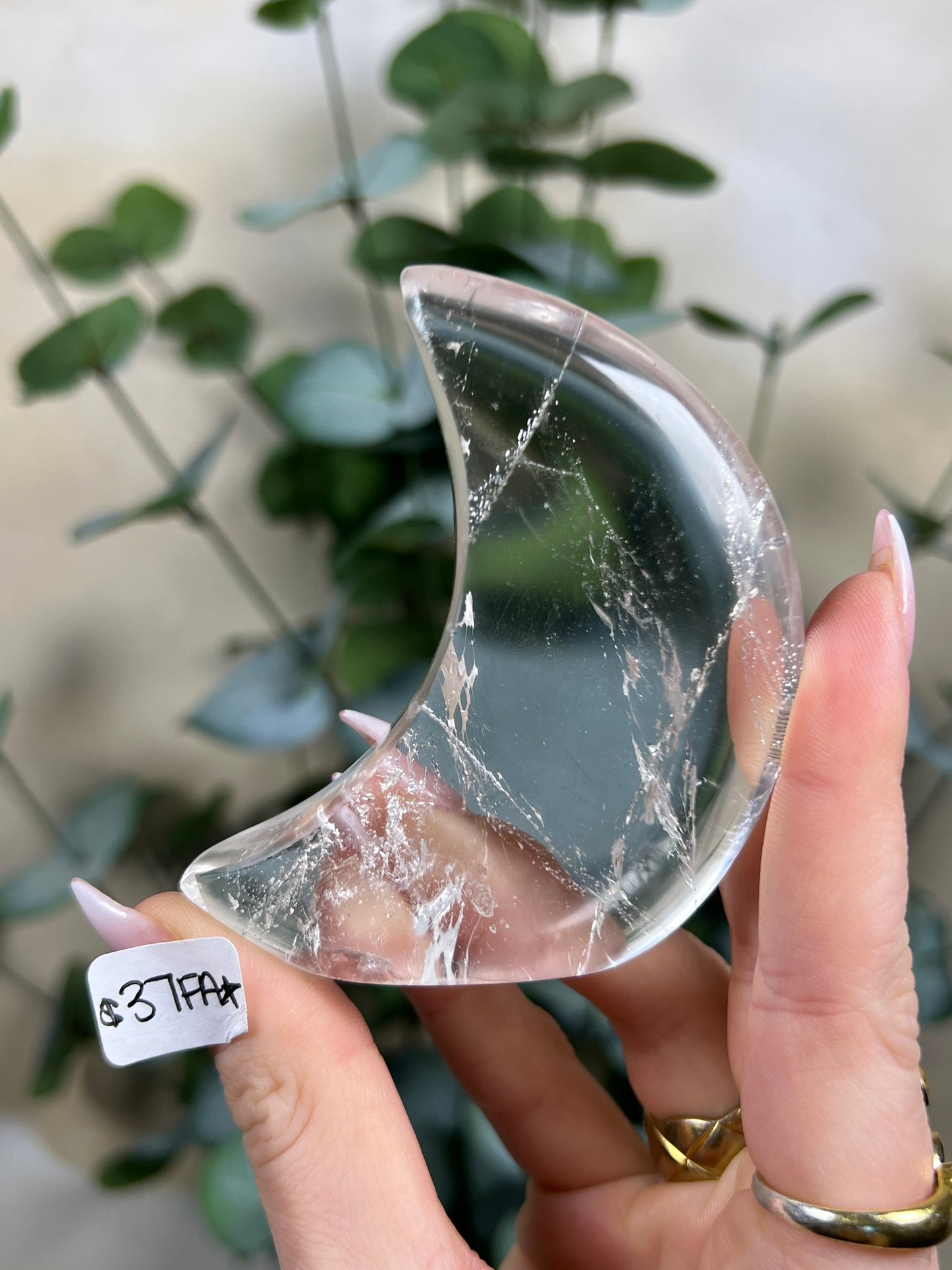 Clear Quartz Standing Moons (37FA, 37FC)