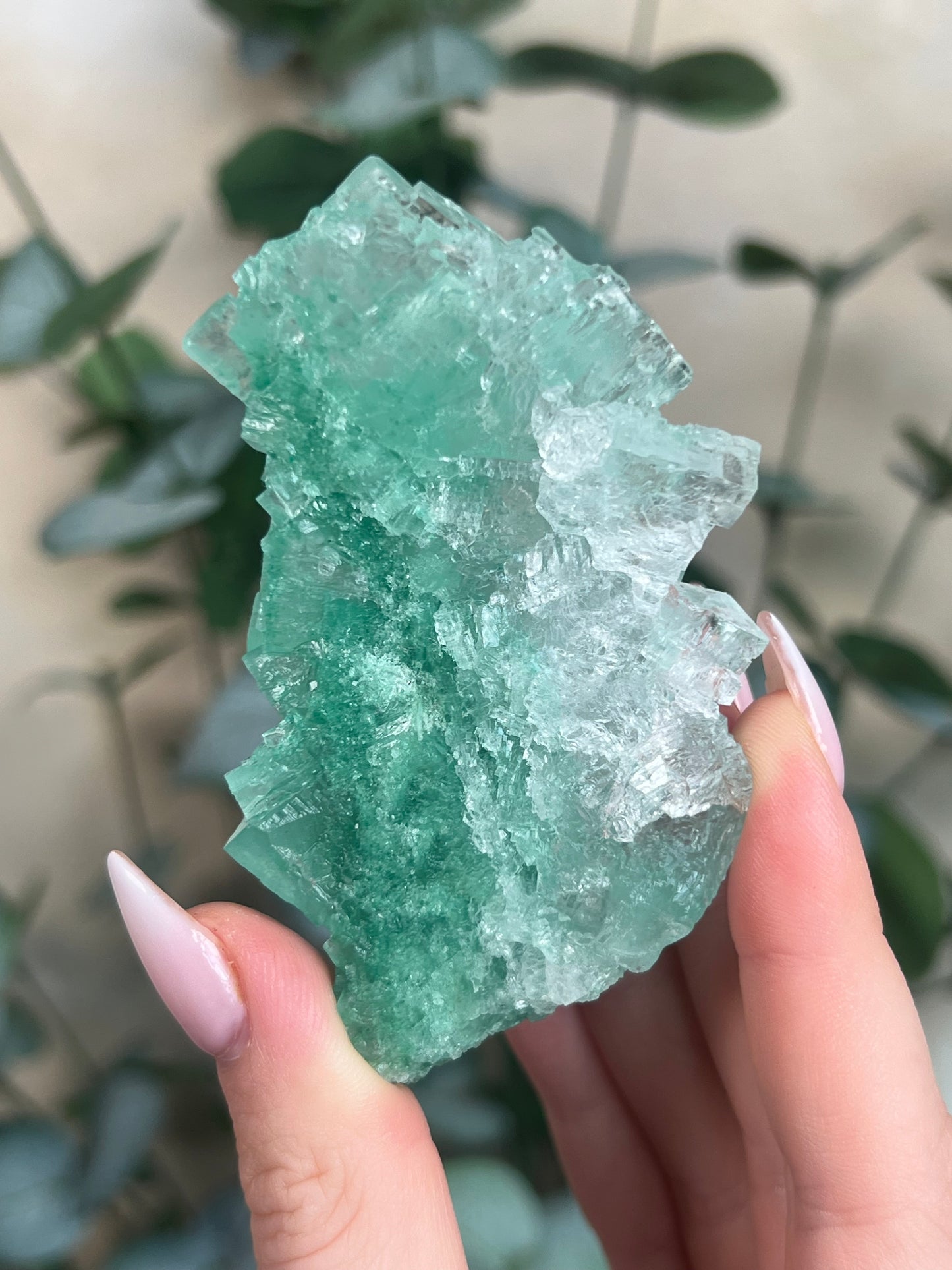 Green Halite with Display Stand (151KA)