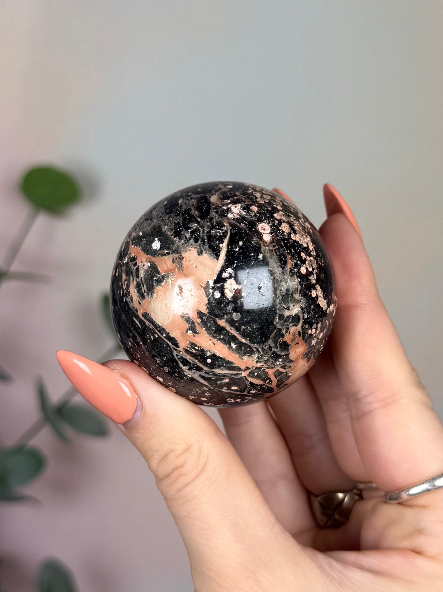 Orbicular Rhyolite Sphere (20BD)