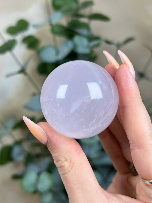 Periwinkle Rose Quartz Sphere (24AN)