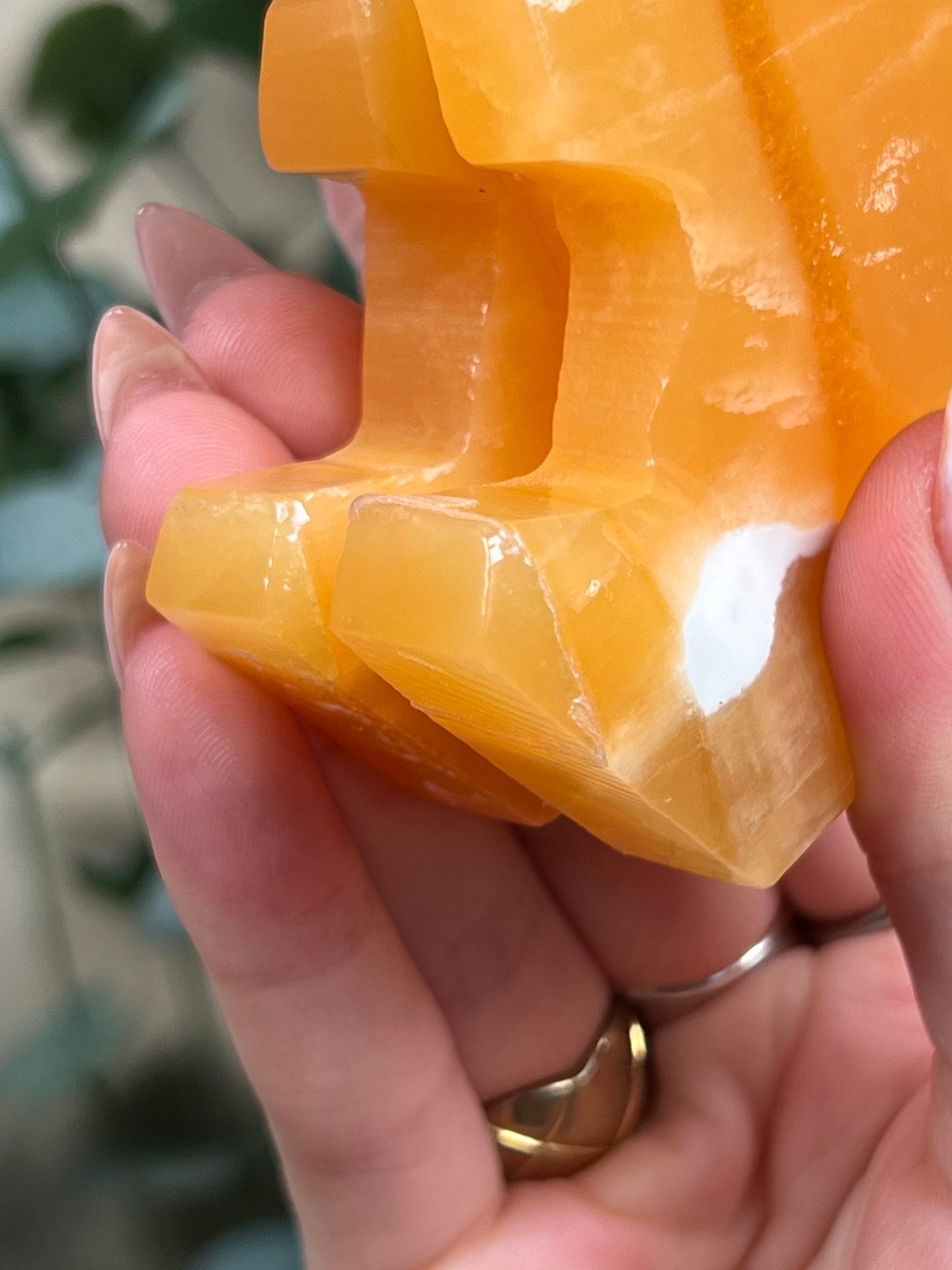 Orange Calcite T-Rexes