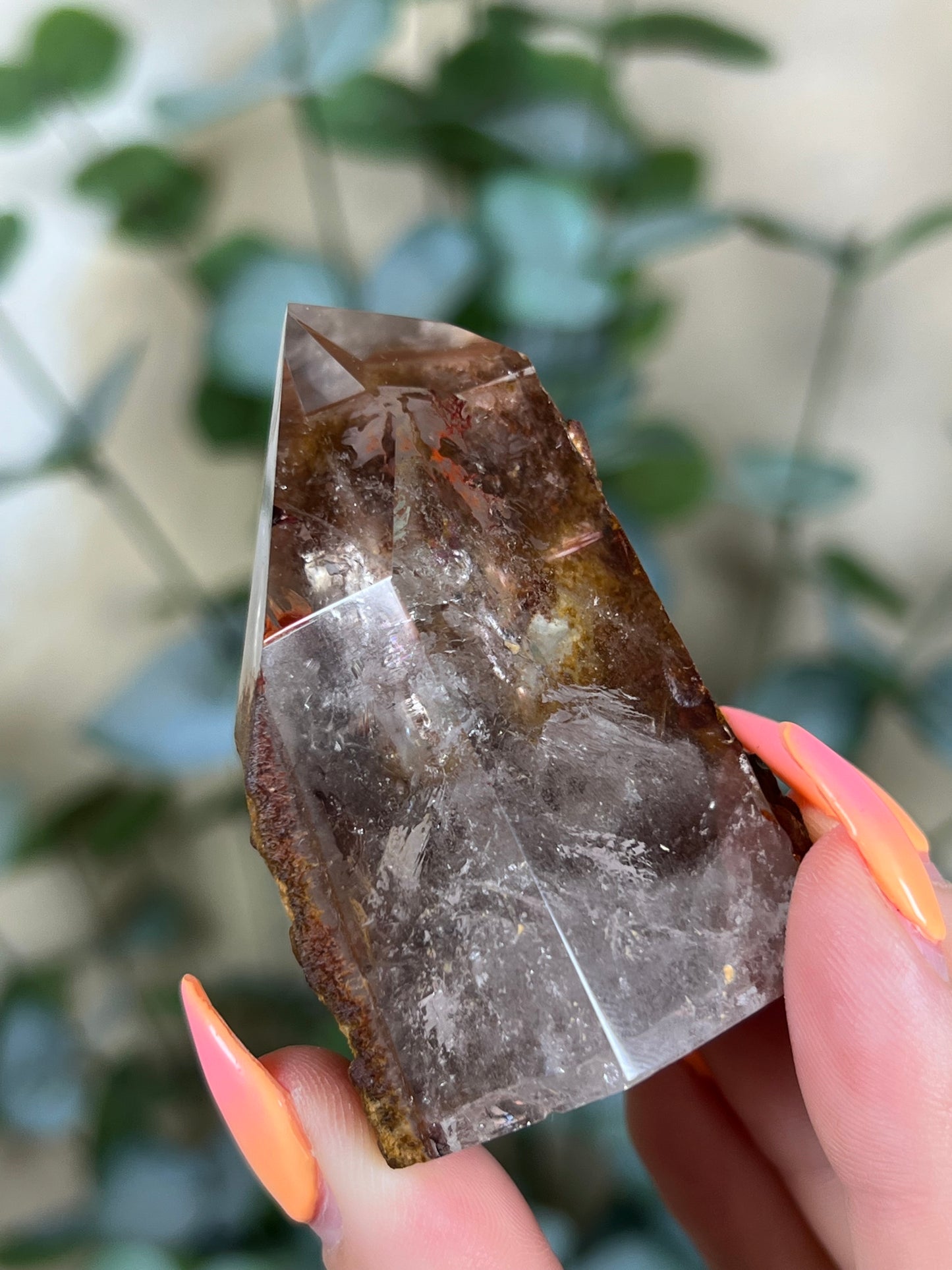 Firey Inclusion Quartz Tower (35AH)