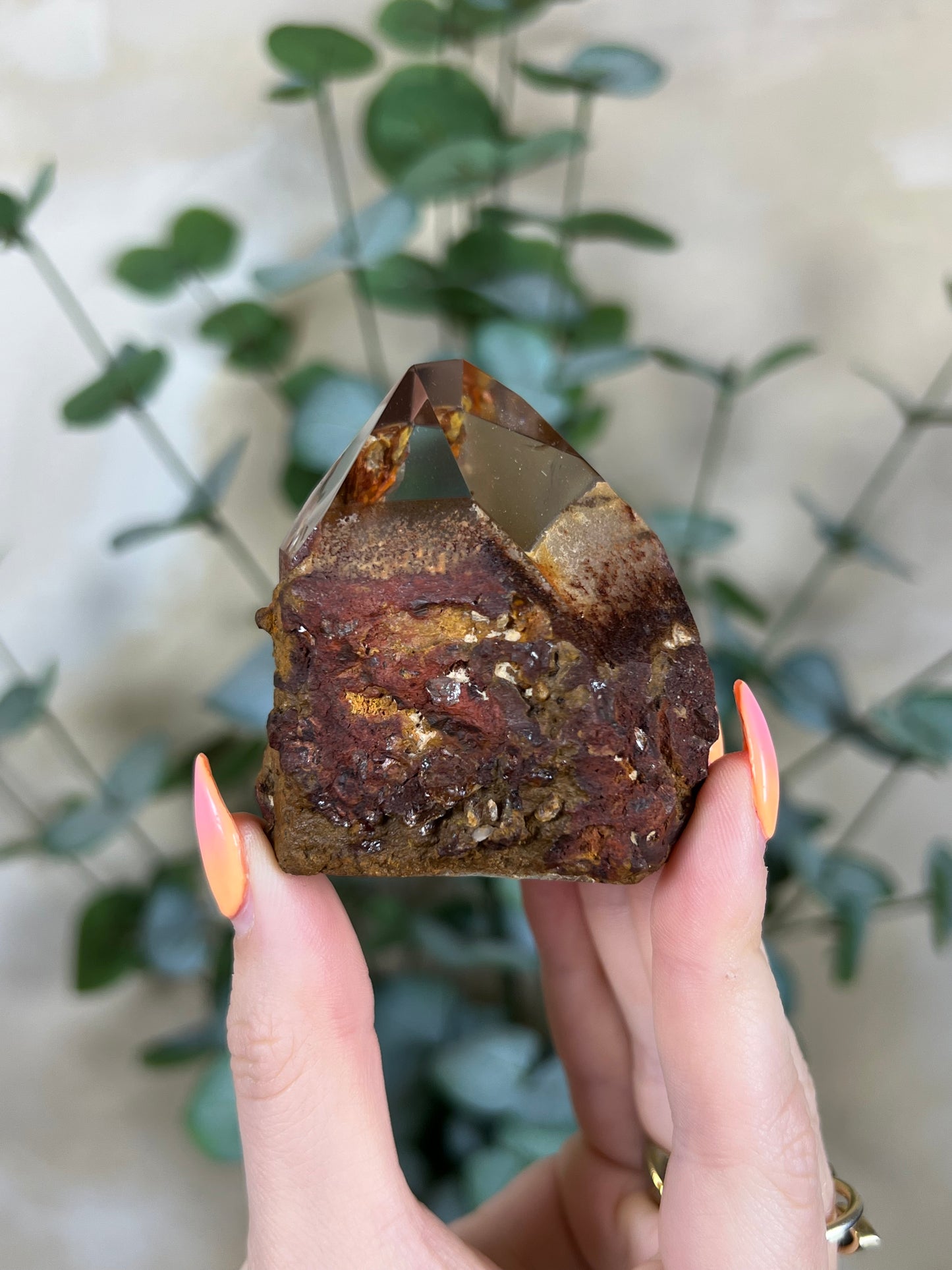 Firey Inclusion Quartz Tower (61AD)