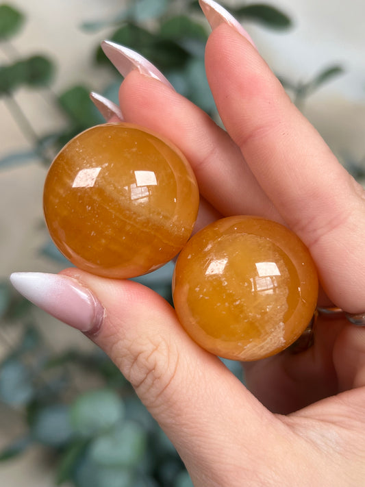 Orange Calcite Mini Sphere