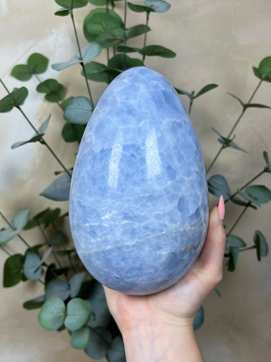 Blue Calcite Egg XL (177AA)