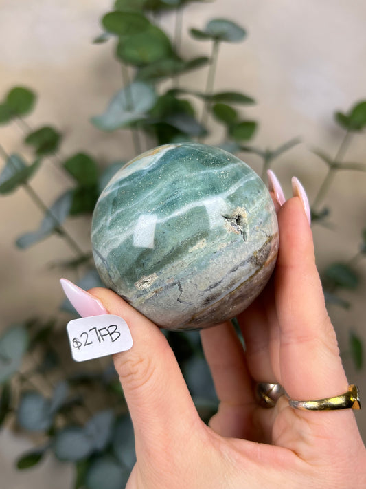 Sea Jasper Spheres (27FB, 27FC)