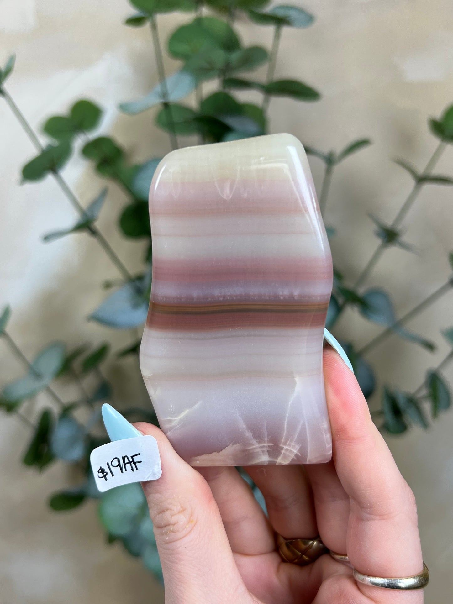 Pink Banded Calcite Freeforms (3 options)