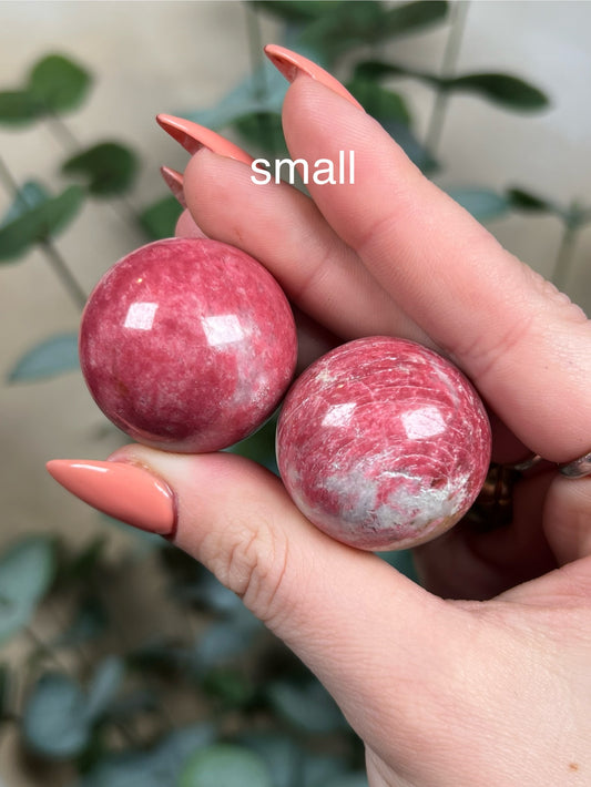 Norwegian Thulite Mini Spheres