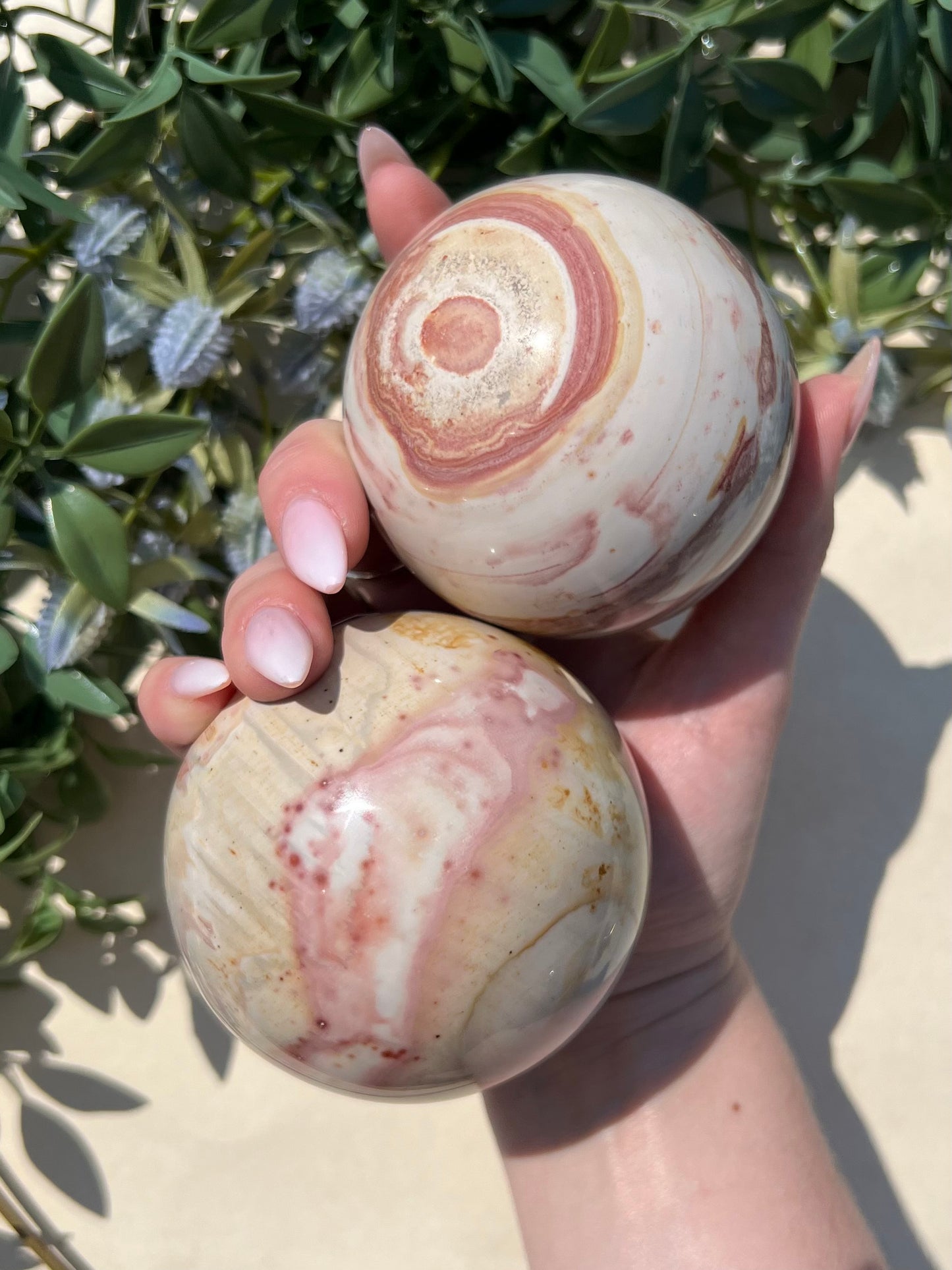 Sea Jasper Spheres - Pastel Autumn (40KW, 50KN)