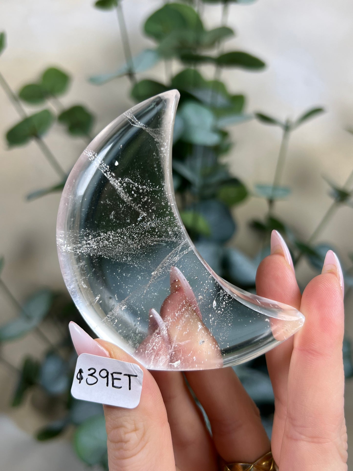 Clear Quartz Standing Moons (39ET, 39EU)