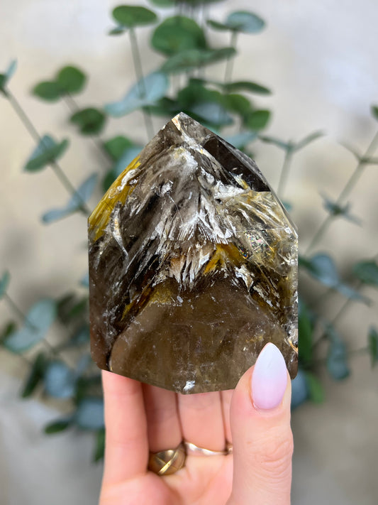 Skeletal Smoky Quartz Tower (144TB)