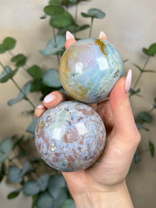 Sea Jasper Spheres (33FB, 33FC)