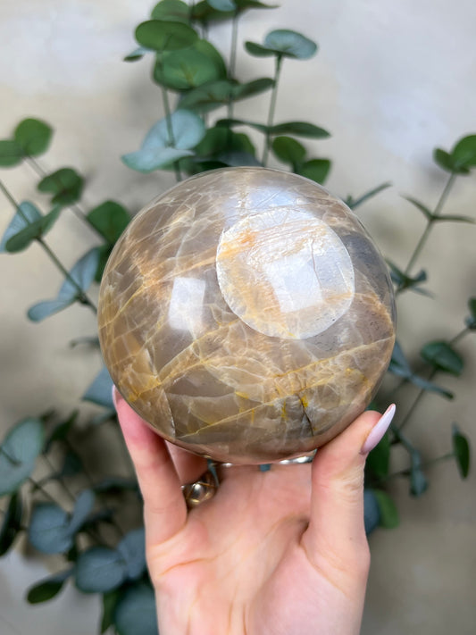 Peach Moonstone Sphere (129EA)