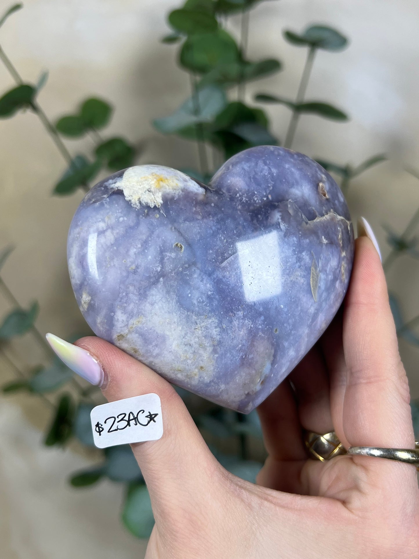 Violet Agate Hearts (23AC, 24AA)