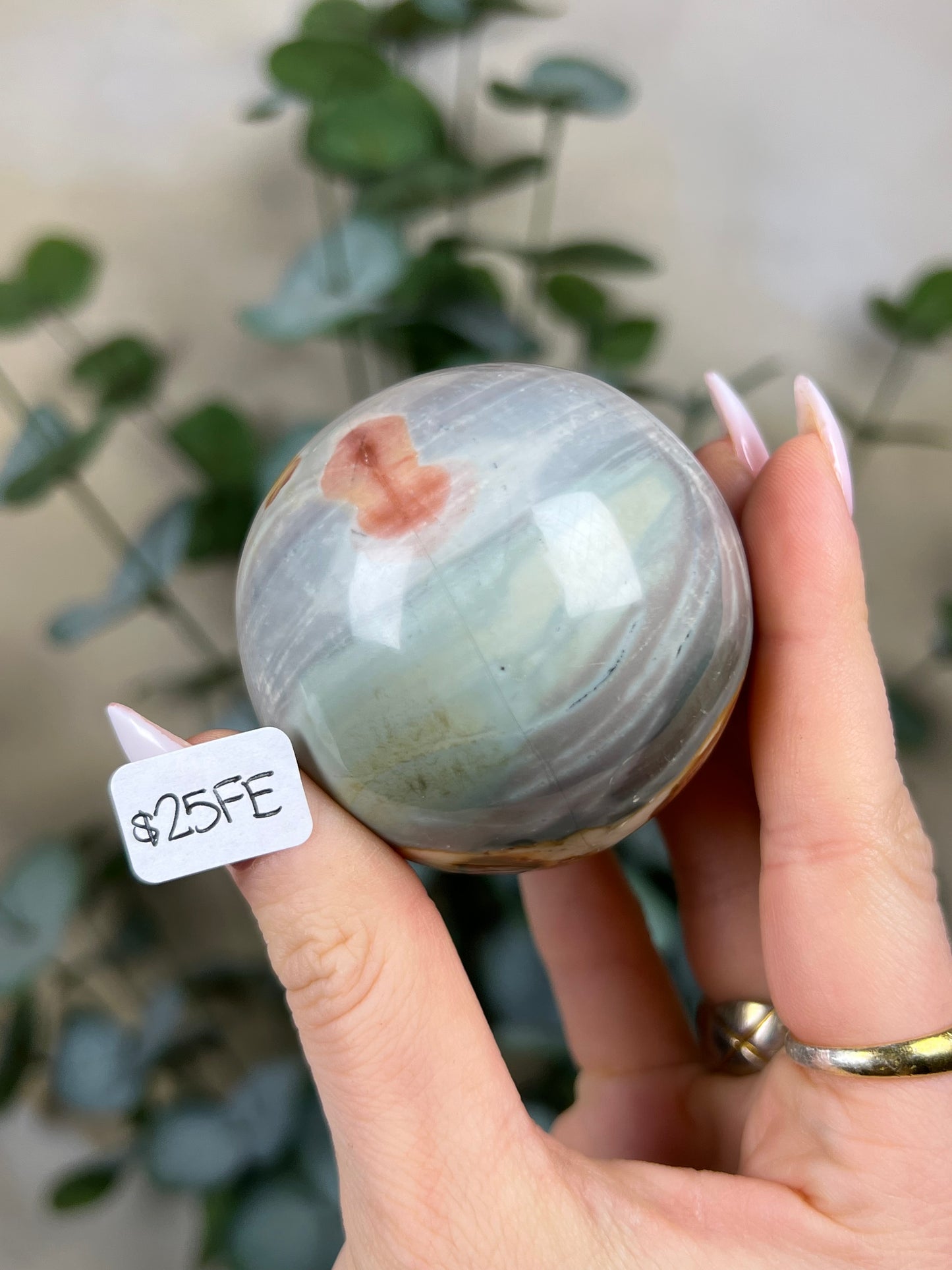 Polychrome Jasper Spheres (25FE, 25FF)
