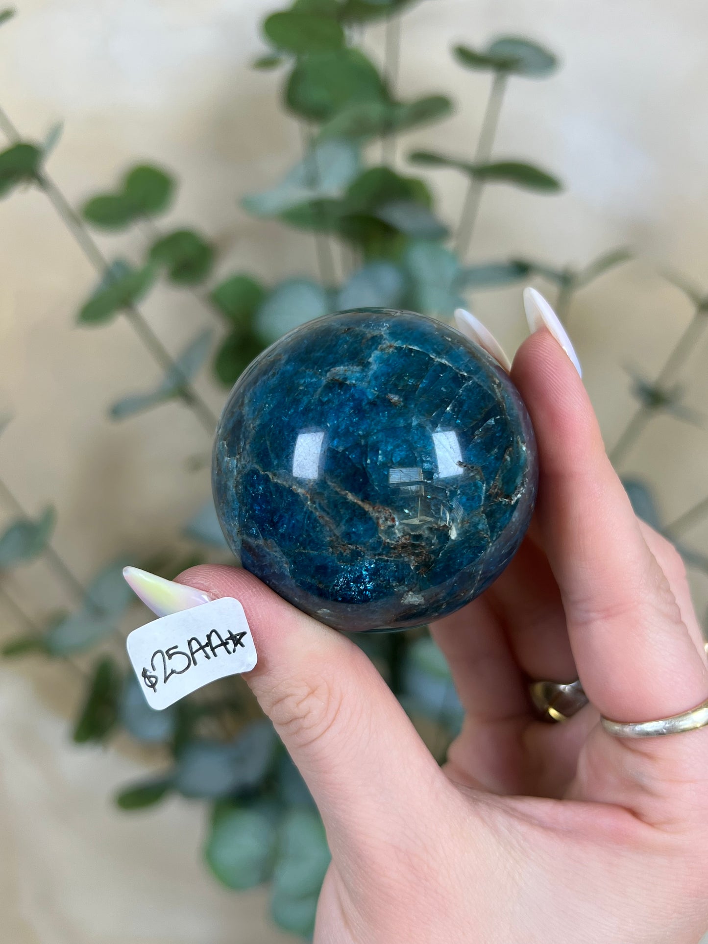 Blue Apatite Spheres (23AD, 25AA)