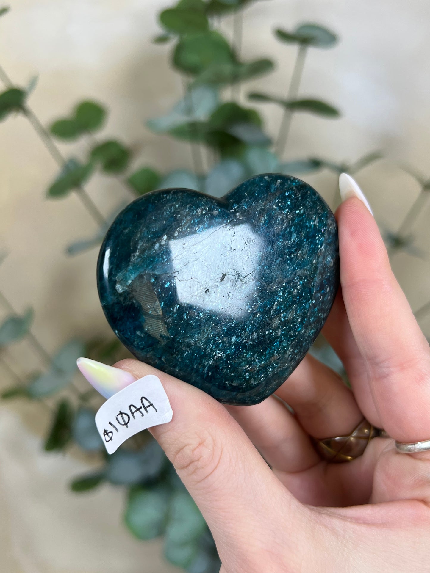 Blue Apatite Hearts (10AA, 12AA, 16AA)