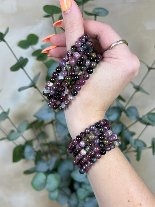 Watermelon Tourmaline Bracelets