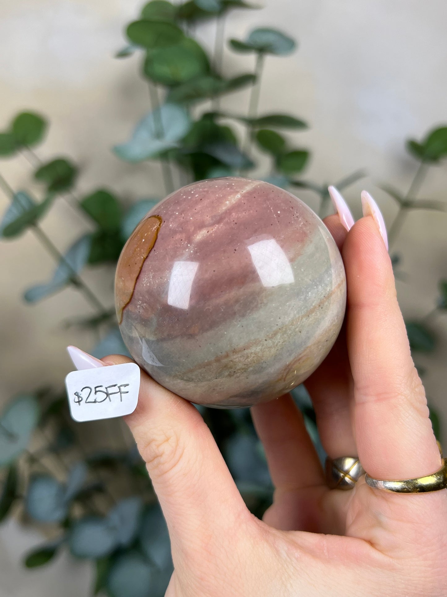 Polychrome Jasper Spheres (25FE, 25FF)