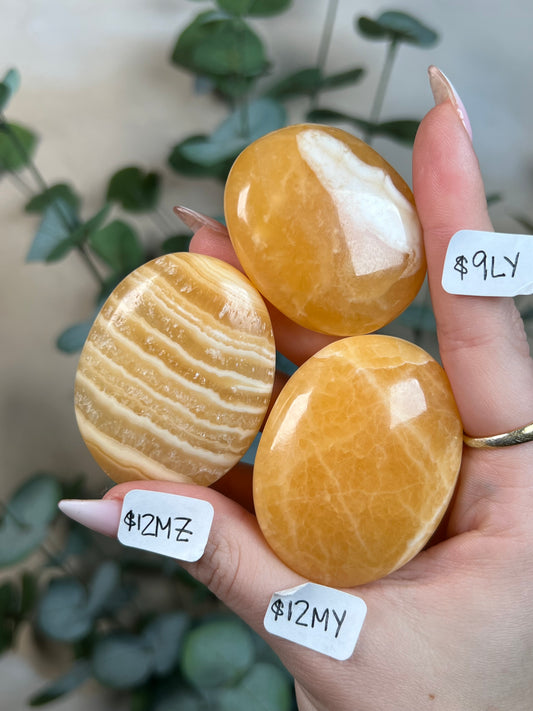 Orange Calcite Palms (7 options)