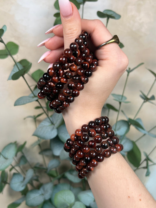 Red Tigers Eye Bracelet