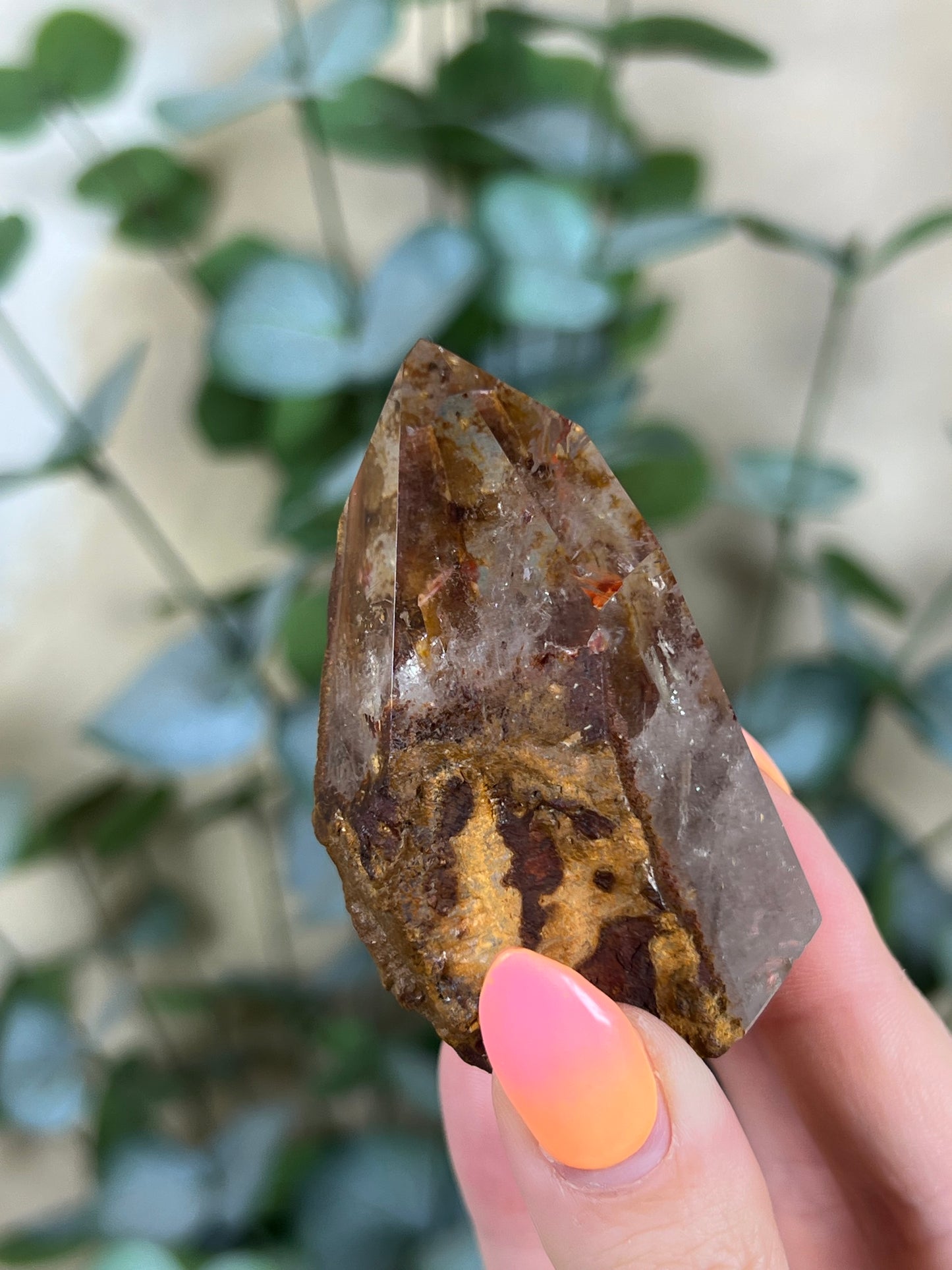 Firey Inclusion Quartz Tower (35AH)
