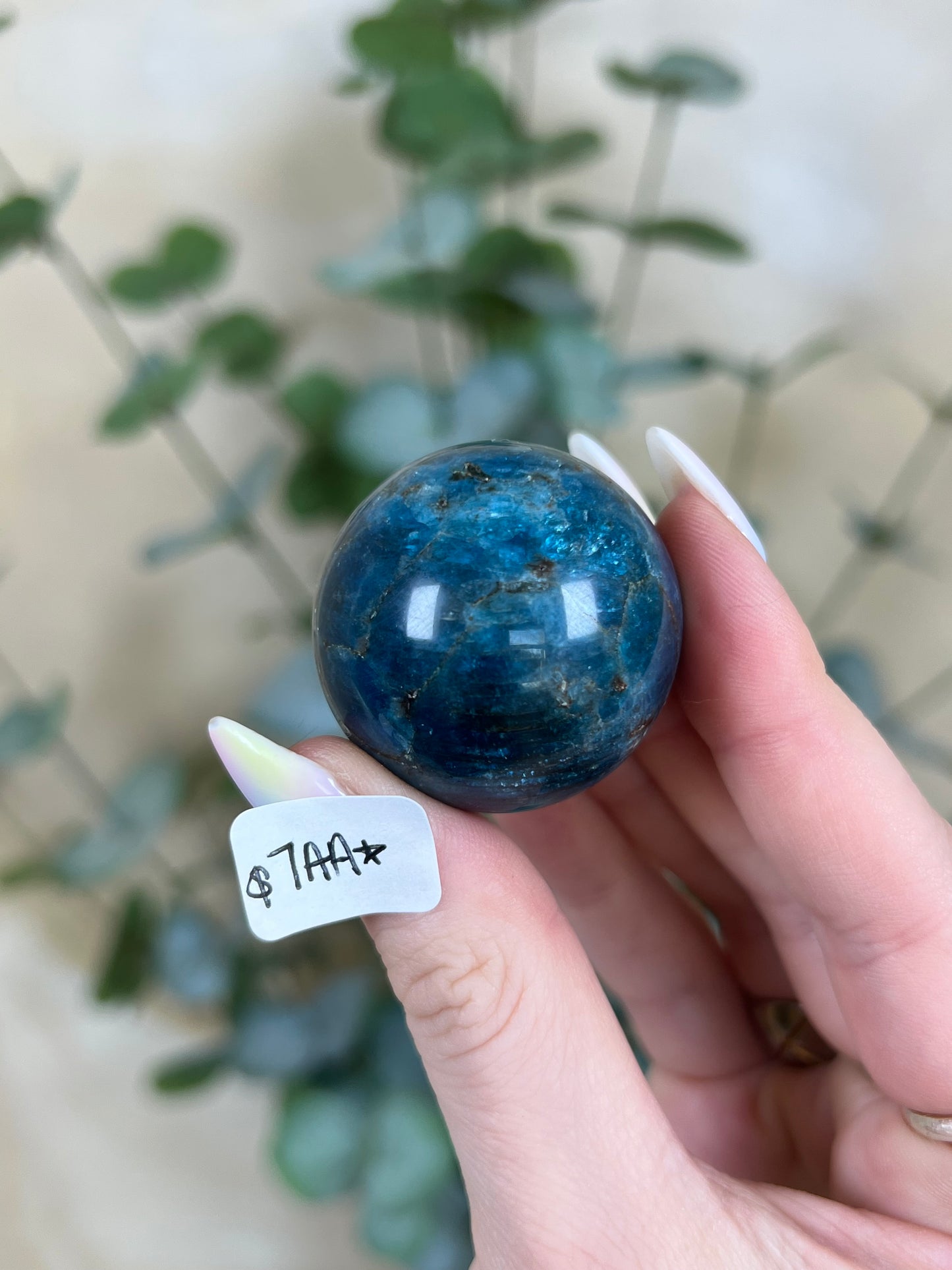 Blue Apatite Spheres (7AA, 9AH)
