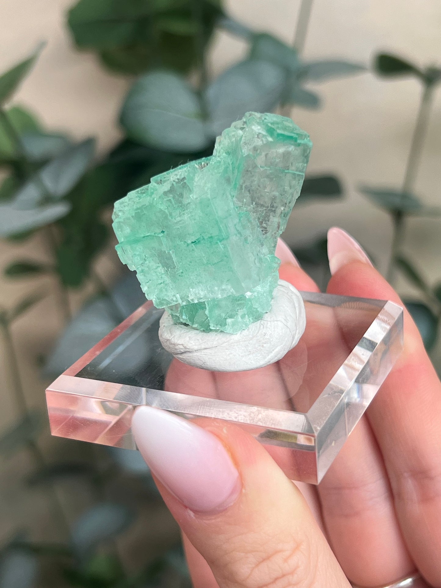 Green Halite with Display Block (80KD)