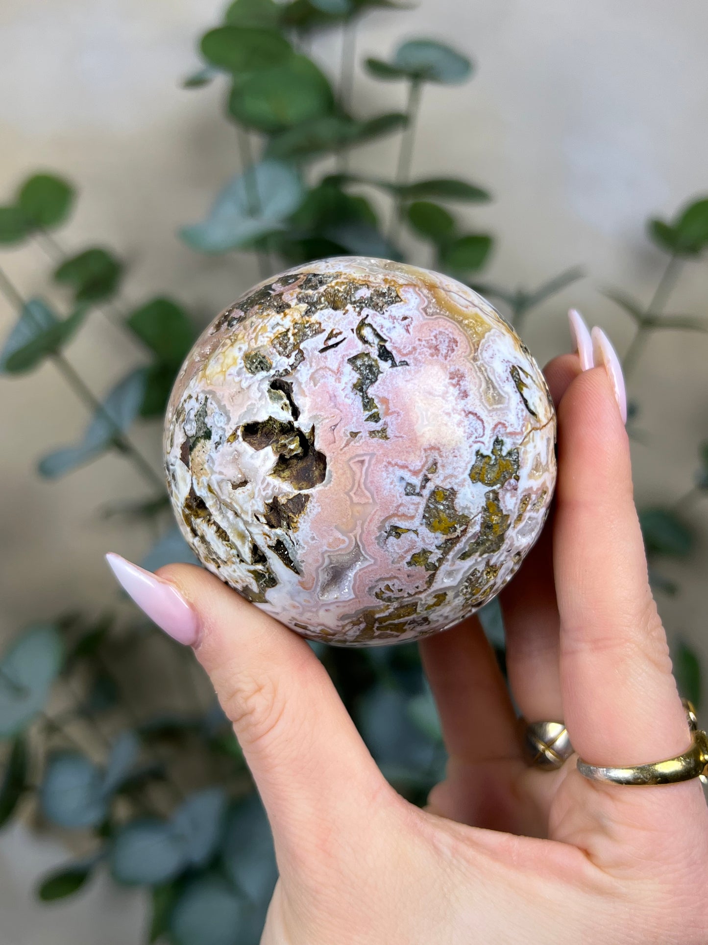 Cosmic Jasper Sphere (114EC)