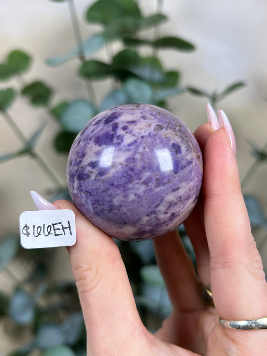 Lavender Jade Spheres (66EH, 66EI)