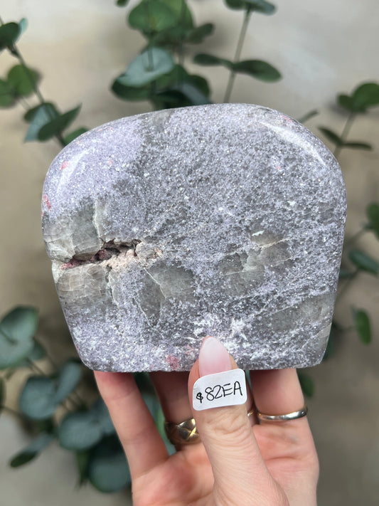 Purple Mica with Pink Tourmaline Freeforms (82EA, 90EA)